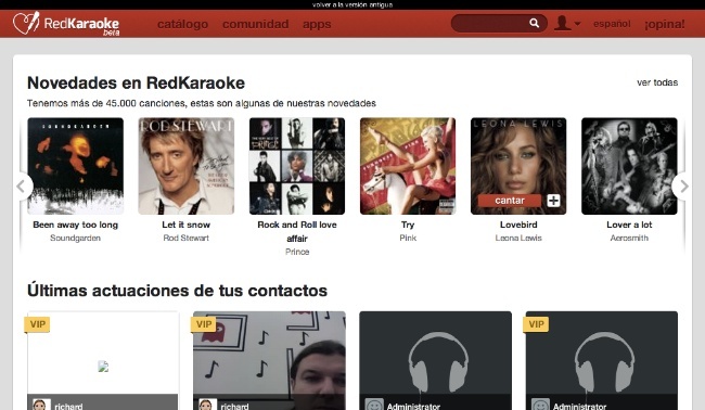 red karaoke