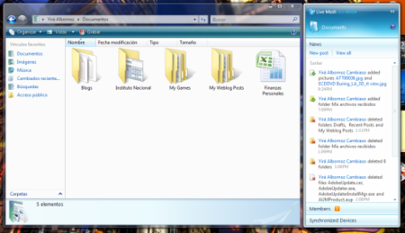 MeshBar en el Explorador de Windows