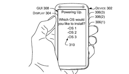 El concepto de teléfono multiplataforma aparece en una patente de Microsoft