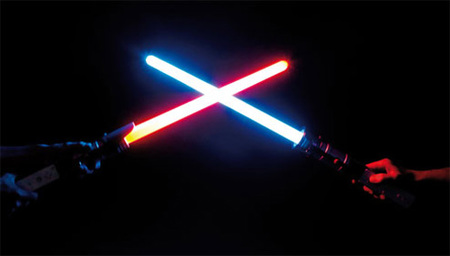 Sables Laser que se iluminan...¿el mejor Gadget para Wii?