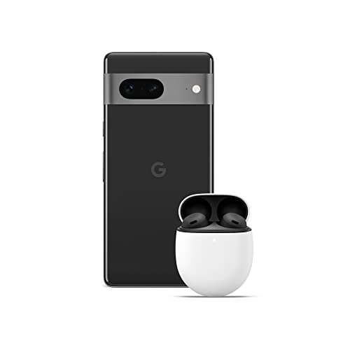 Google Pixel 7 - Smartphone 5G Android liberado, 128GB - Obsidiana + Pixel Buds Pro - Auriculares inalámbricos Bluetooth - Carbón
