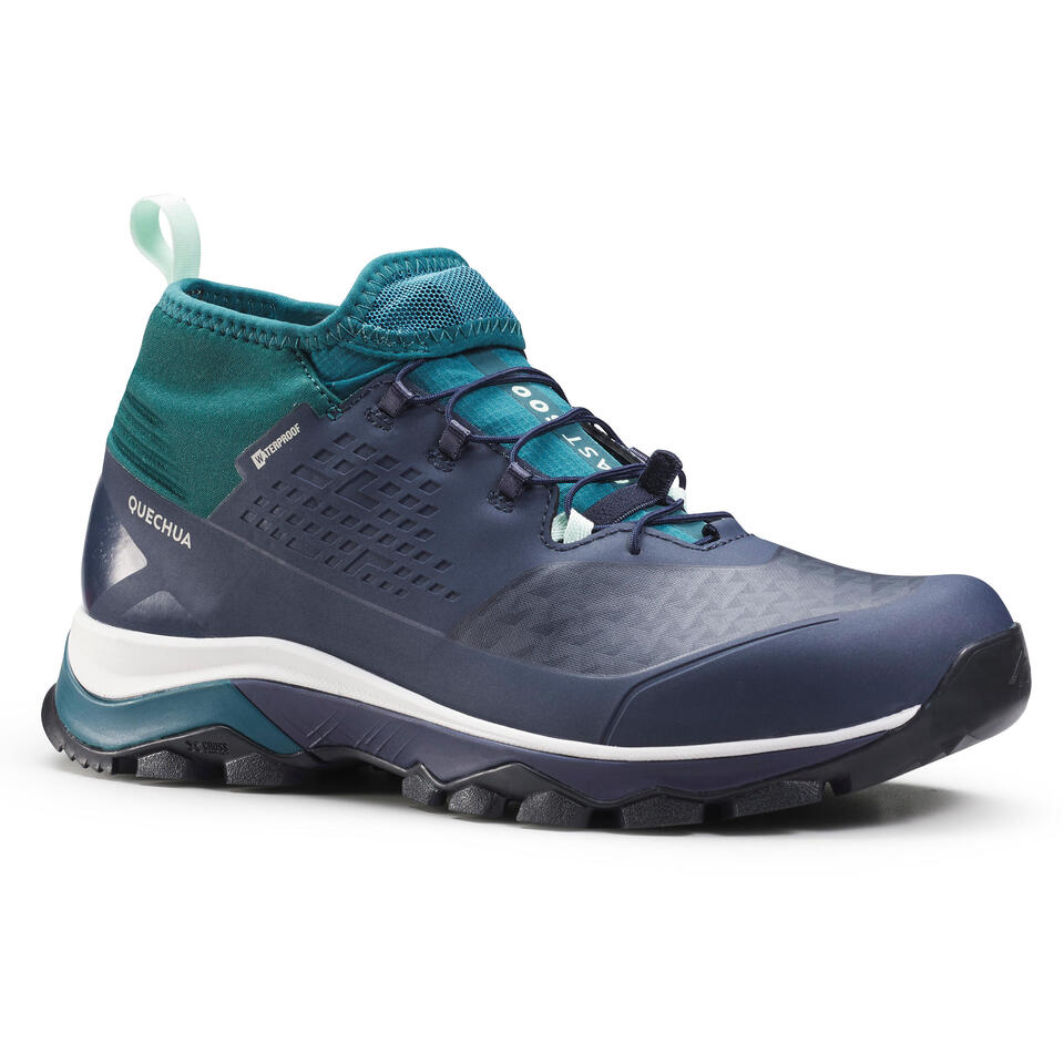 Zapatillas de montaña y trekking impermeables ultraligeras Mujer FH500