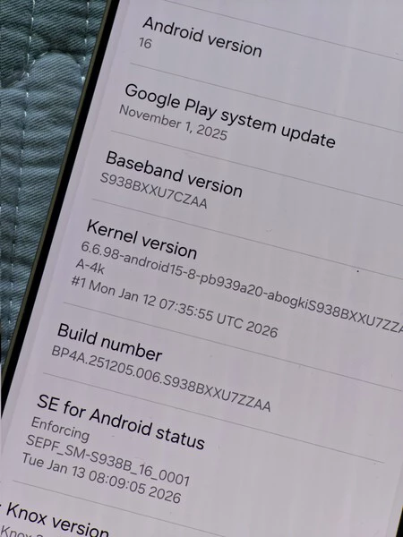 Nuevo Kernel en One UI 8.5