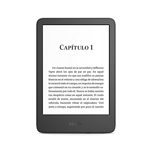 Kindle (modelo de 2022): nuestro Kindle más compacto y ligero, con una pantalla de alta resolución de 300 ppp y 6 pulgadas