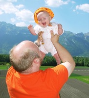 La foto de tu bebé en septiembre: el bebé en el campo o en la montaña