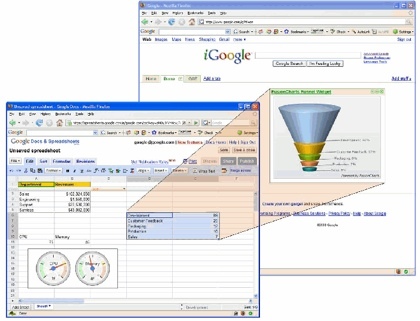 Novedades para Google Spreadsheets: gadgets y API