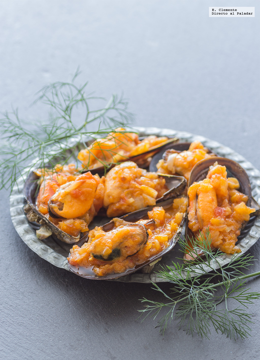 mejillones en salsa de vieira