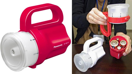 La nueva linterna de Panasonic funciona con casi cualquier pila que tengamos en casa