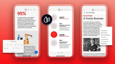 El nuevo modo líquido de Adobe usa inteligencia artificial para facilitarte la lectura de PDFs en el móvil
