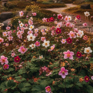 Anémonas japonesas: la planta de sombra que florece en otoño y le da un toque elegante al jardín