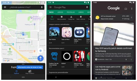 Google Apps Modo Oscuro