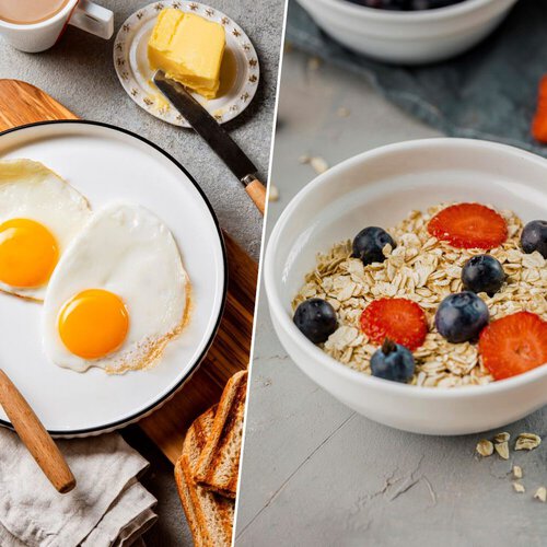 Avena o huevos: qué desayuno es mejor en cuanto a fibra y proteínas y qué beneficios tienen en la salud 