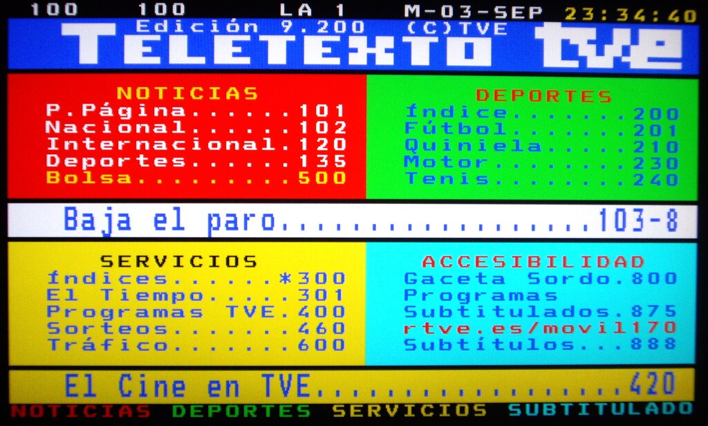 El teletexto sigue muy vivo y va a actualizarse. RTVE quiere añadir nuevas funciones para este veterano servicio de la TDT 