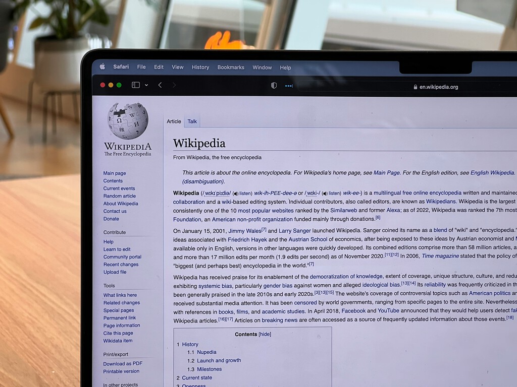 Wikipedia ha encontrado la manera de ser sostenible a largo plazo: cobrar mucho a las Big Tech que la usan para la IA
