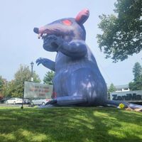 La última demostración de The Elder Scrolls 6 ha tenido un invitado sorpresa: una rata inflable gigante que sirve como protesta 
