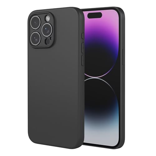 ILING Funda para Realme Note 70T, Diseño de Suave Silicona Líquida en Color Sólido Simple Carcasa Protectora Ultradelgado Mate TPU Bumper Antigolpes Cubierta (Negro)