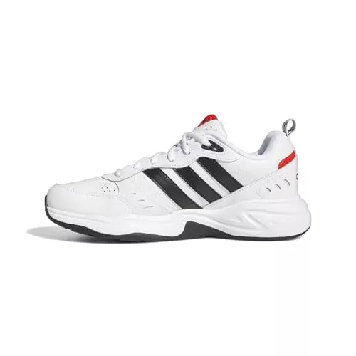 adidas Hombre Strutter Shoes, Cloud White / Core Black / Active Red, 44 EU