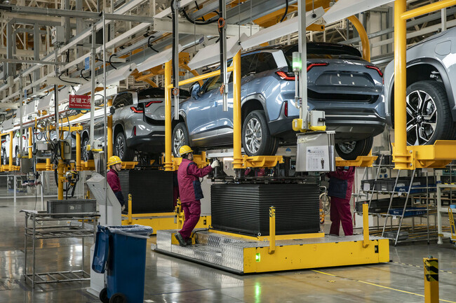 autos chinos producción