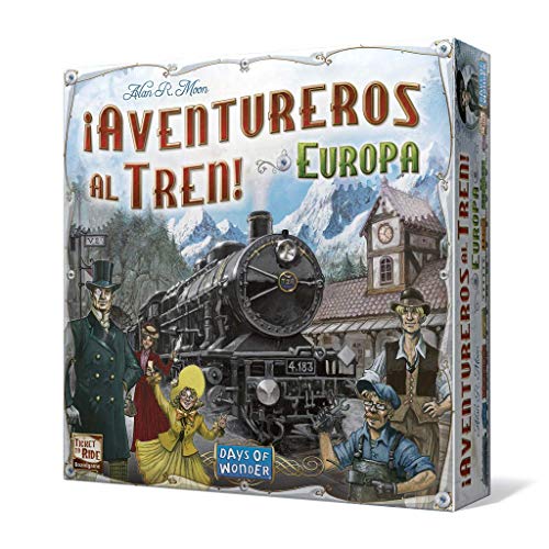 Days of Wonder| ¡Aventureros al Tren! Europa Juego de Mesa | Embárcate en una Aventura ferroviaria por Toda Europa| A Partir de 8 Años | De 2 a 5 Jugadores | 30-60 Minutos por Partida | Español
