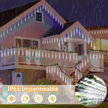 Luces De Lluvia Navidenas