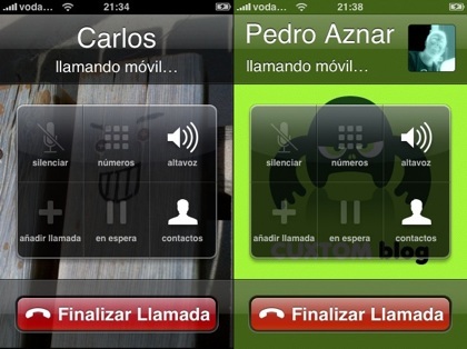 La foto de tus contactos en el iPhone a tamaño completo o reducido