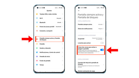 Pantalla Doble Toque