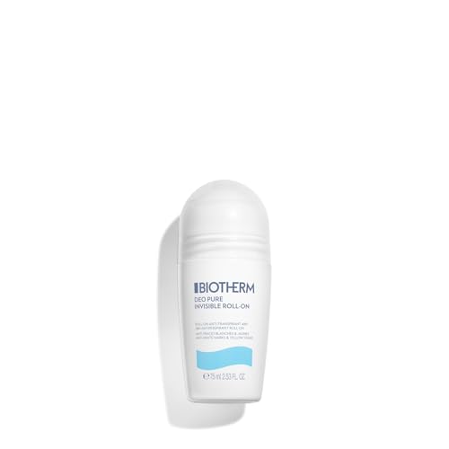 Biotherm, Deo Pure, Desodorante Roll-On, Antitranspirante 48H, Antimanchas Blancas y Amarillas, Para Pieles Sensibles y de Todo Tipo, 75 ml