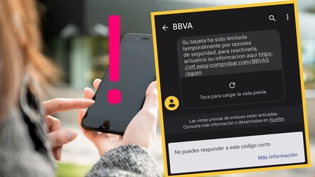 ここでの「BBVA」は英数字コードで、メッセージの発信元番号が表示される場所に表示されます。
