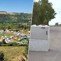 Hay tantas caravanas pernoctando en Francia durante el verano que sus pueblos están empezando a amurallarse con hormigón
