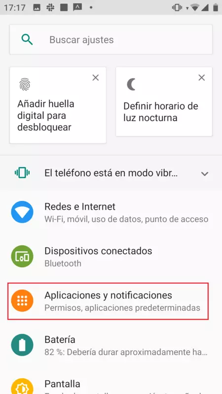 Notificación FB