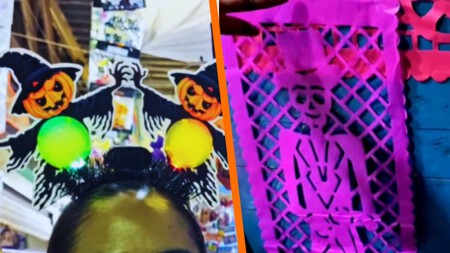 Un local del centro de CDMX donde hay máscaras, disfraces y decoración para Halloween y Día de Muertos desde 5 pesos