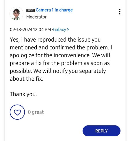 Samsung Problema Cámara