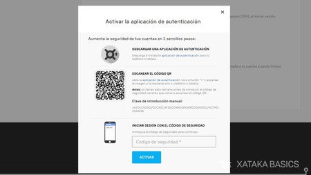 para entonces tras pulsar en activar la aplicacion de autenticacion la web de epic games te habra llevado a una pagina en la que se muestra un codigo qr - codigos de fortnite para ps4