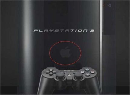 Logo de Apple en la web oficial de PlayStation 3