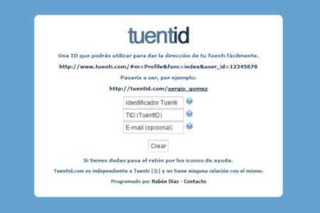 TuentID, una dirección web decente para nuestros perfiles en Tuenti