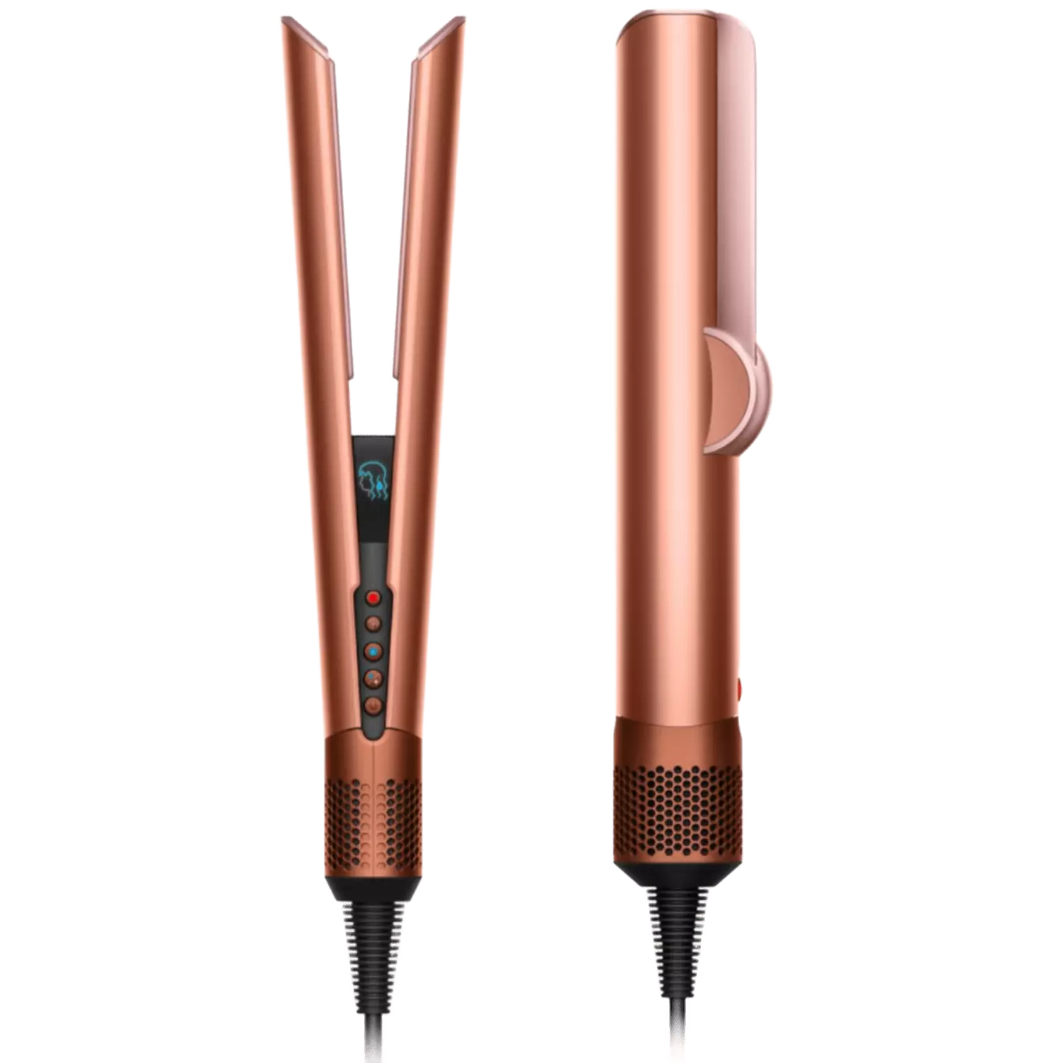 Plancha de pelo - Dyson Airstrait, Alisado Mojado a Seco, 1600W, 3 Niveles temperatura, 3 Niveles potencia, Amber Silk

