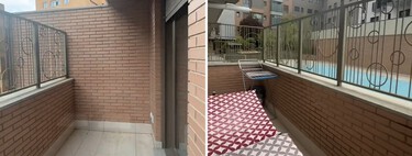 Era una terraza sosa y deprimente, pero esta reforma sin obras la ha convertido en un chill out envidiable