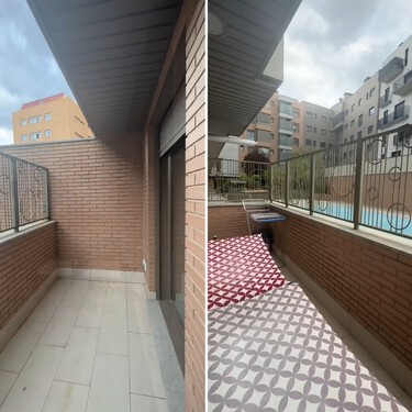 Era una terraza sosa y deprimente, pero esta reforma sin obras la ha convertido en un chill out envidiable