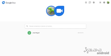 Google Duo ウェブ