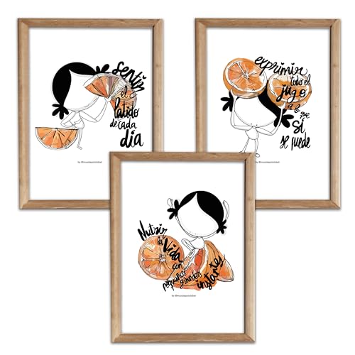 MUXOTE - Pack de 3 Láminas Decorativas 