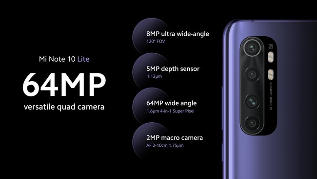 Xiaomi Mi Note 10 Lite: el pequeño de la familia llega con una