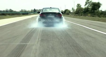 El nuevo BMW M5 en acción en la pista de pruebas
