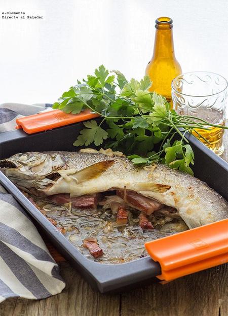Receta de reo asado con cerveza
