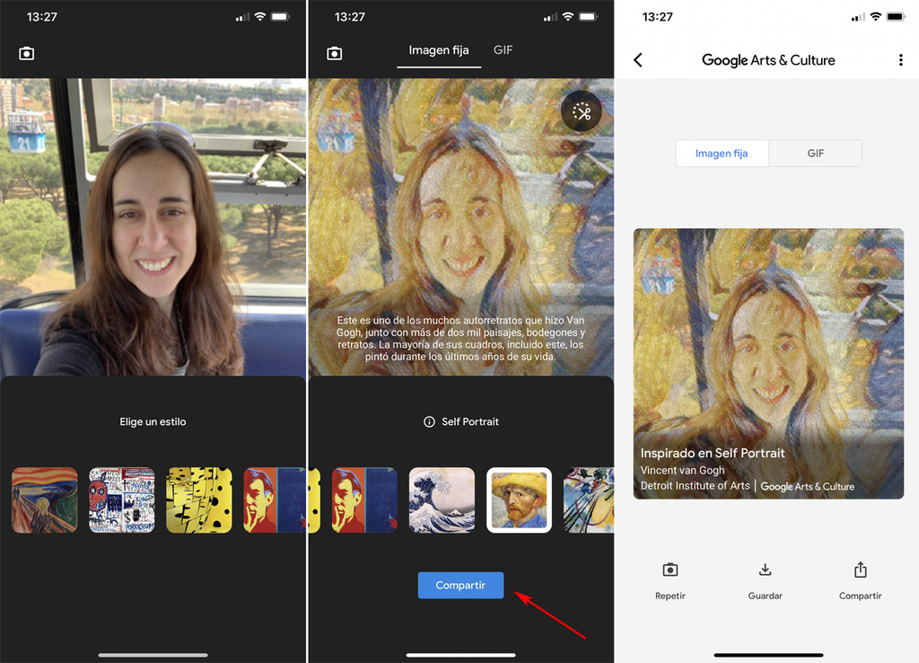 Así puedes convertir tus fotos en obras de arte con 'Google Arts