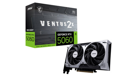 Tarjeta Gráfica MSI GeForce RTX 5060 VENTUS 2X OC 8GB GDDR7 DLSS4