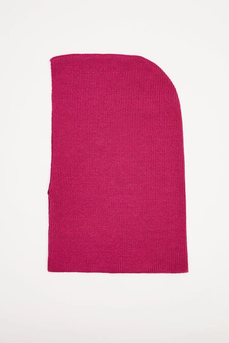 Gorro pasamontañas punto rosa