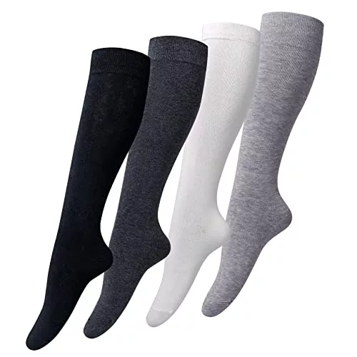 Pack x4 pares de calcetines largos mujer
