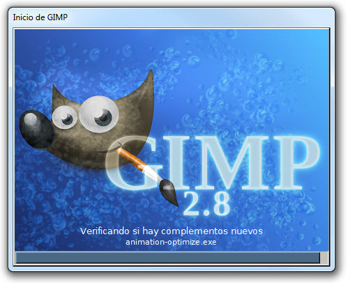 Inicio de GIMP 2.8 RC-1