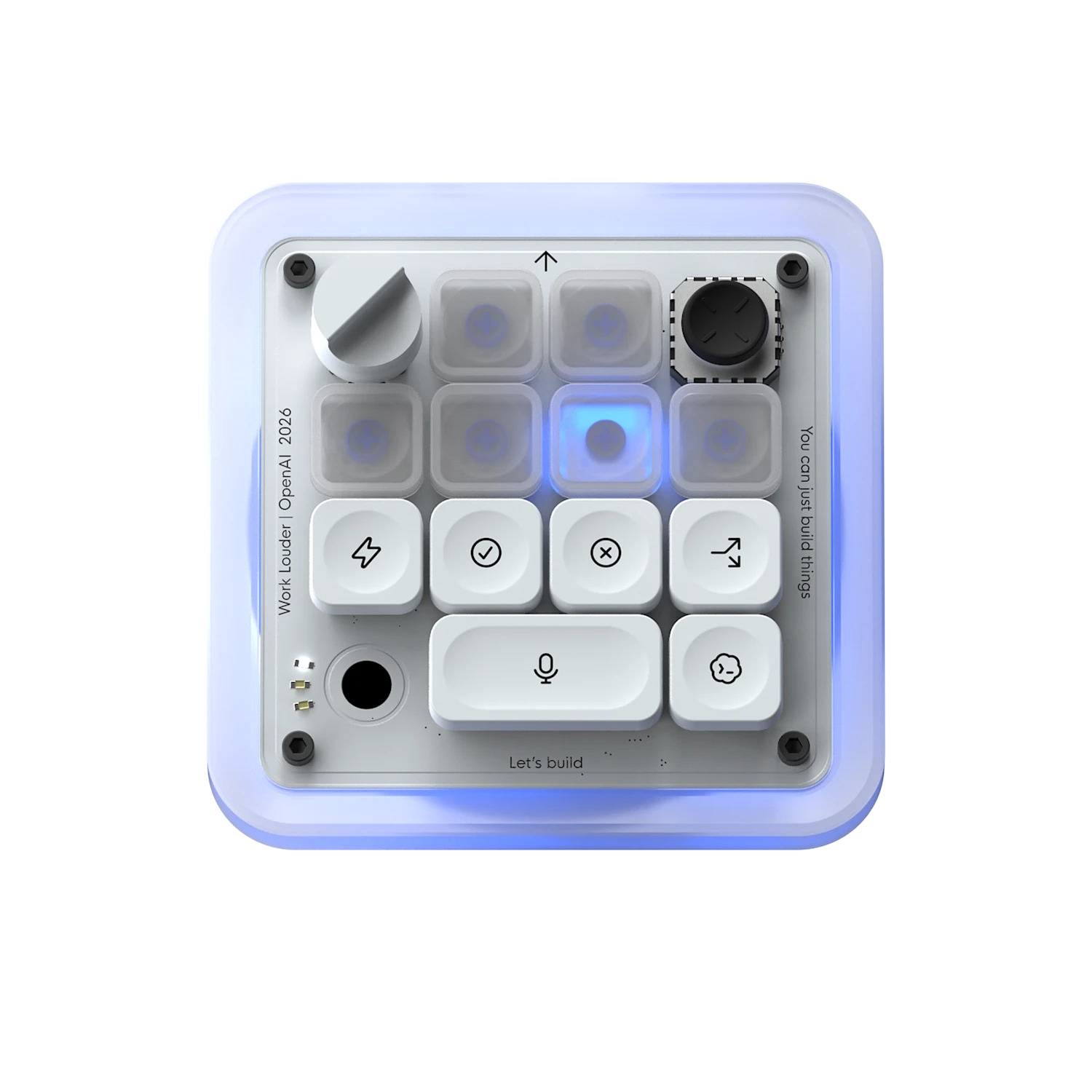 Teclado para agentes de IA Codex Micro OpenAI x Work Louder