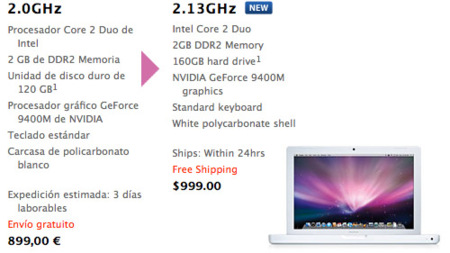 Apple actualiza por sorpresa el MacBook blanco de 13 pulgadas